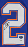 Florida Emmitt Smith Authentic Signed Blue Jersey Autographed BAS Witnessed