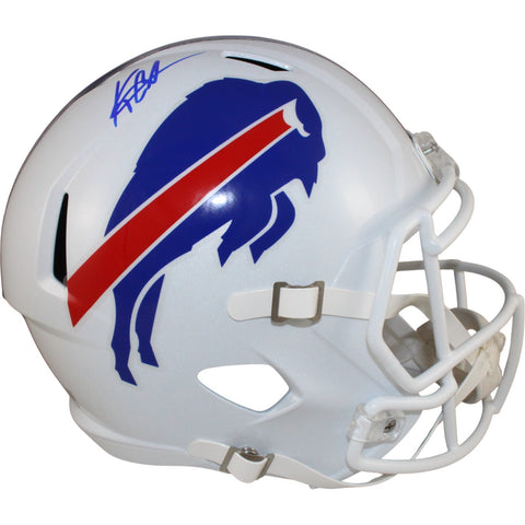 Keon Coleman Autographed/Signed Buffalo Bills F/S Helmet Beckett Witness 50779