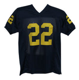 Ty Law Autographed/Signed College Style Blue XL Jersey BAS 33203