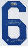 Steve Garvey "81 WS Champs" Authentic Signed White Pro Style Jersey BAS Witness