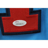 Jack Morris Autographed/Signed Blue Pro Style Jersey JSA 45957