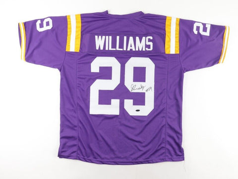 Greedy Williams Signed LSU Tigers Jersey (Playball Ink) Browns 2nd Rnd Pick 2019
