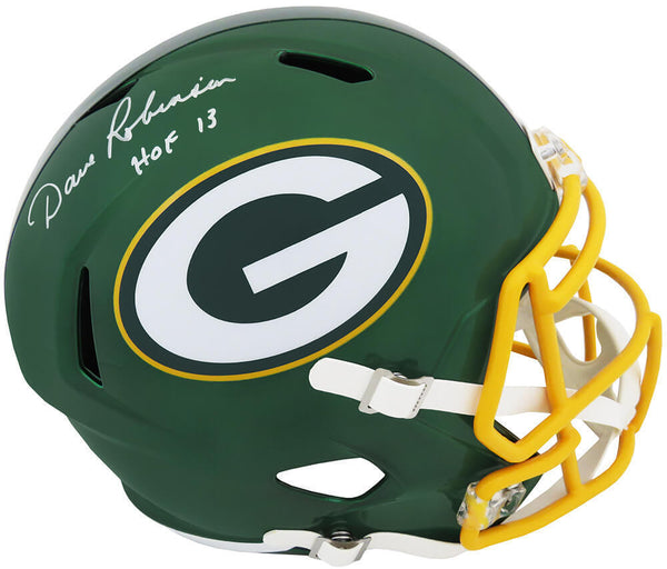 Dave Robinson Signed Packers FLASH Riddell F/S Rep Helmet w/HOF 2013 - (SS COA)