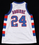 Mark Aguirre Signed DePaul Blue Demons Jersey (PSA COA) 2xNBA Champion Pistons