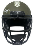 CEEDEE LAMB Autographed Dallas Cowboys STS Authentic Speed Helmet FANATICS