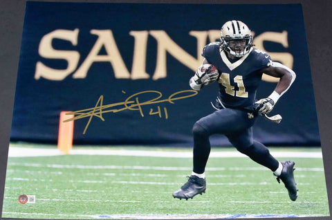ALVIN KAMARA SIGNED AUTOGRAPHED NEW ORLEANS SAINTS 16x20 PHOTO BECKETT