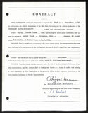 Biggie Munn HOF Michigan State Head Coach Signed/Auto Contract JSA BA199673
