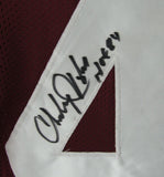 Charley Taylor HOF Signed/Inscr Redskins custom Football Jersey JSA 161106