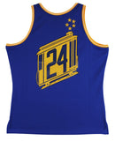 Warriors Rick Barry "2x Insc" Signed Blue M&N TB Swingman Jersey BAS Witnessed