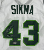 JACK SIKMA Signed Custom Replica White Jersey AUTO w/ "HOF 19" - BAS