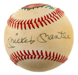 Mickey Mantle New York Yankees Signed Baseball w/ Hand-Painted Portrait JSA LOA