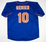 Marcus Semien Signed New York Mets Jersey (Beckett) 2023 World Champ / Infielder