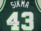 Milw Bucks JACK SIKMA Signed Custom Replica Green Jersey AUTO - HOF - JSA