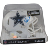 Dak Prescott Autographed/Signed Dallas Cowboys 24 STS Mini Helmet Beckett 56338