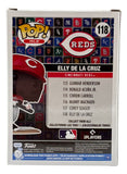 Elly De La Cruz Signed Cincinnati Reds Funko Pop #118 BAS