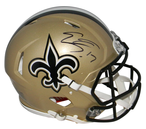 EMMANUEL SANDERS SIGNED NEW ORLEANS SAINTS FULL SIZE SPEED AUTHENTIC HELMET BAS