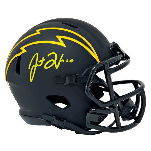Justin Herbert Los Angeles Chargers Signed Riddell Eclipse Mini Helmet BAS