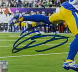 Odell Beckham Jr Signed Framed Los Angeles Rams 8x10 Super Bowl LVI Photo BAS