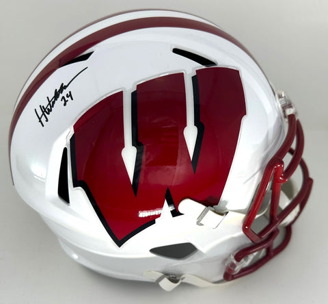 Badgers Safety HUNTER WOHLER Signed Full Size WI Replica Speed Helmet AUTO - JSA
