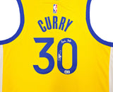 WARRIORS STEPHEN CURRY AUTOGRAPHED NIKE JERSEY 48 PSYCHO STEPH BECKETT 234963
