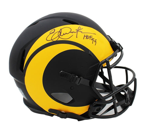 Eric Dickerson Signed Los Angeles Rams Speed Authentic Eclipse NFL Helmet w/Insc