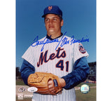 Tom Seaver Signed New York Mets Unframed 8x10 Close up Standing Photo -Franchise