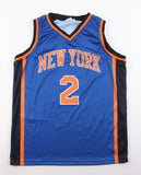 Larry Johnson Signed New York Knicks Jersey (Steiner) #1 Overall Pick 1991 Draft