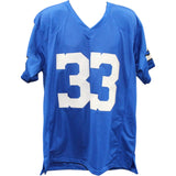 Tony Dorsett Autographed Pro Style Sz XL Blue Jersey Beckett Witness 56399