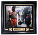 Joe Greene/Tommy Okon Signed Coca Cola 16x20 Photo Steelers Framed Beckett 12628
