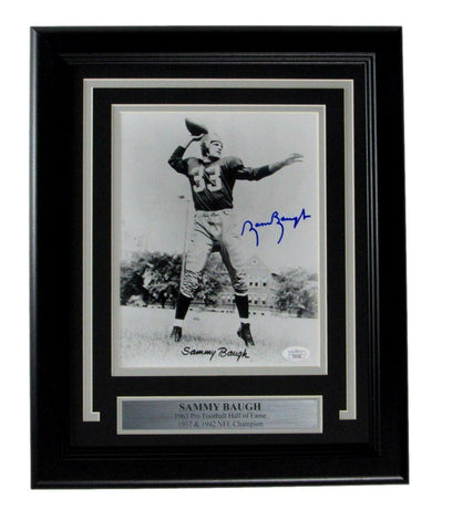 Sammy Baugh HOF Washington Redskins Signed/Auto 8x10 Photo Framed JSA 165253