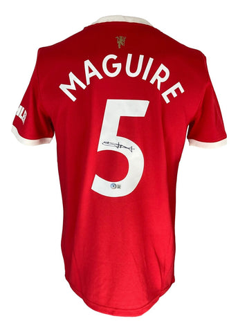 Harry Maguire Signed Manchester United Adidas Soccer Jersey BAS