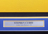 WARRIORS STEPHEN CURRY AUTOGRAPHED SIGNED FRAMED YELLOW JERSEY BECKETT 215856