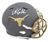 Texas Matthew Golden Signed Slate Speed Mini Helmet W/ Case BAS Witnessed