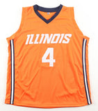 Kylan Boswell Signed Illinois Fighting Illini Jersey (JSA) Starting Point Guard