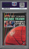 Magic Shaquille O'Neal 1992 Stadium Club Beam Team #21 RC Card Grade 9 PSA Slab