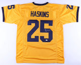 Hassan Haskins Signed Michigan Wolverines Throwback Jersey (JSA COA) Titans RB