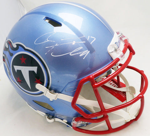 Ryan Tannehill Autographed Titans Flash Full Size Auth Helmet (Smudged) Beckett