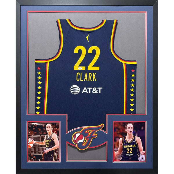 Caitlin Clark Autographed Signed Framed Indiana Fever Jersey PSA/DNA