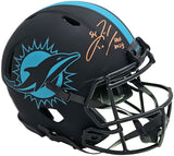 ZACH THOMAS AUTOGRAPHED DOLPHINS ECLIPSE FULL SIZE AUTHENTIC HELMET HOF BECKETT