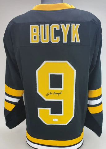 Johnny Bucyk Signed Boston Bruins Captain's Jersey (JSA COA) 556 NHL Goals / HOF