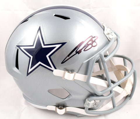 CeeDee Lamb Autographed Dallas Cowboys F/S Speed Helmet - Fanatics *Black *thick