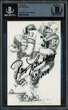 Ray Nitschke Autographed Postcard Green Bay Packers "HOF 1978" Beckett #17401999