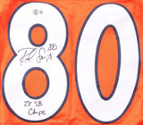 Rod Smith "2xSB Champs" Signed Denver Broncos Pro Cut Orange Jersey (Beckett)