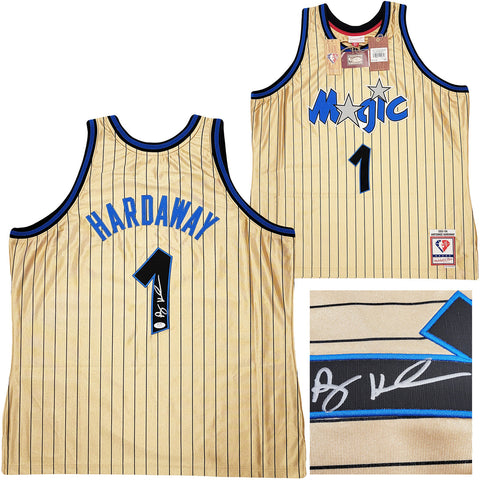 MAGIC ANFERNEE HARDAWAY AUTO GOLD M&N 1993-94 75TH ANN. JERSEY XXL PSA/DNA