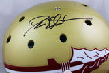 Deion Sanders Signed FSU Gold Authentic F/S Helmet- Beckett W Auth *Black