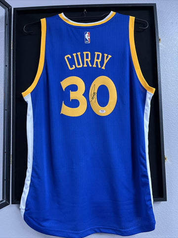 GOLDEN STATE WARRIORS #30 STEPHEN CURRY SIGNED ADIDAS SWINGMAN JERSEY PSA DNA