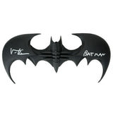 Val Kilmer Autographed Batman Forever Batarang with Batman Inscription