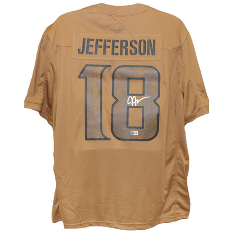 Justin Jefferson Autographed Minnesota Vikings Nike XXL STS Jersey Beckett 52903