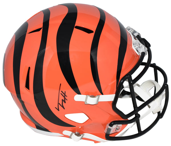 TREY HENDRICKSON SIGNED CINCINNATI BENGALS FULL SIZE SPEED HELMET BECKETT