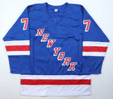 Phil Esposito Signed New York Rangers Jersey (JSA) 1984 NHL Hall of Fame/ Center